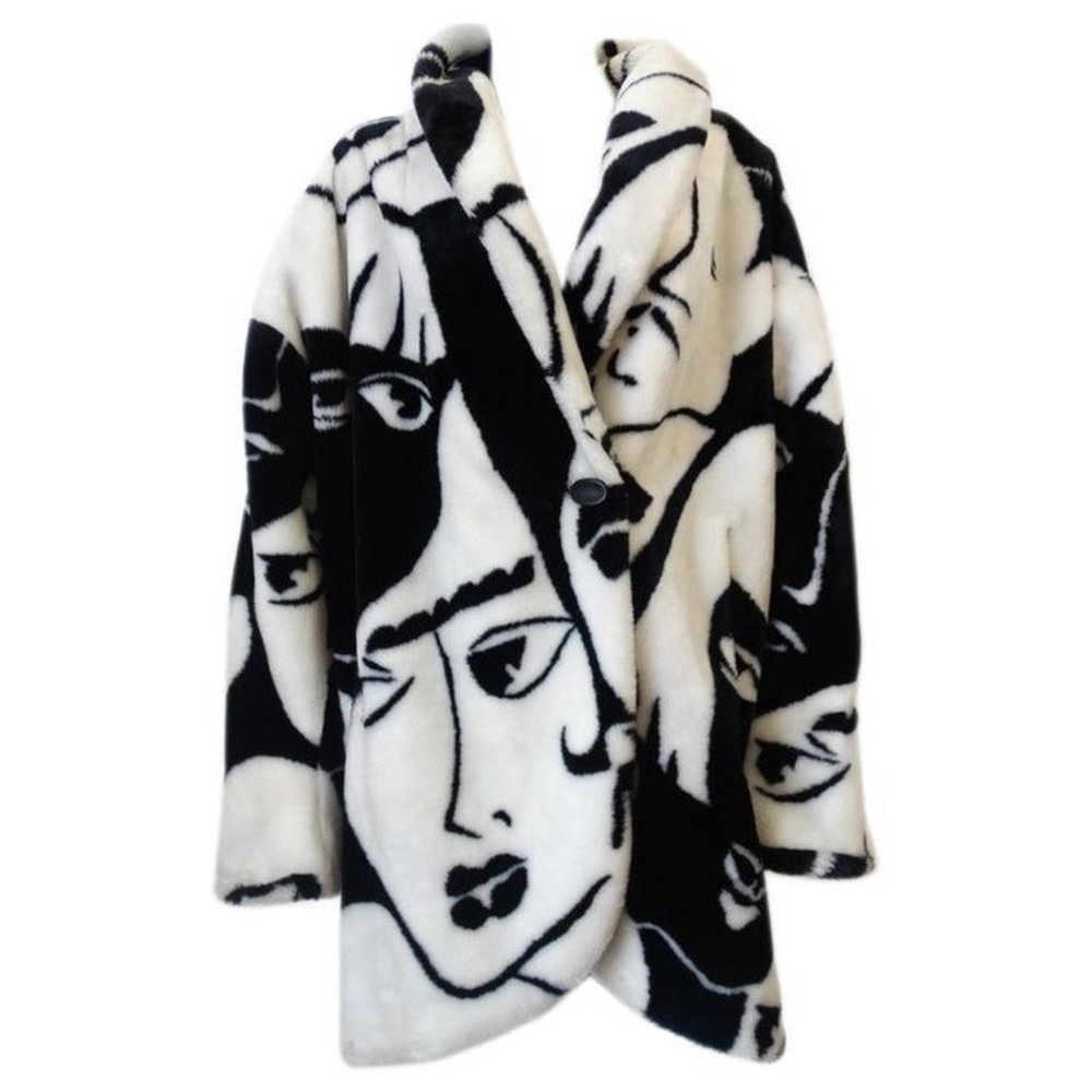Archive Donnybrook original 1980s Faces cocoon coat - Picture 3 of 7